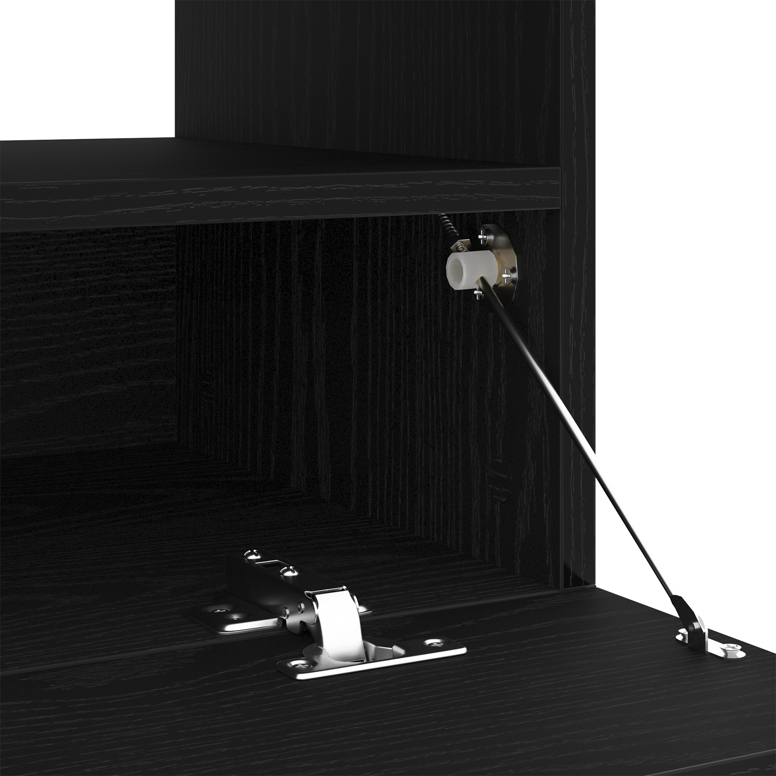 Dulap TV cu lumini LED Stejar Negru 100x35x40 cm Lemn prelucrat GartenMobel Dekor