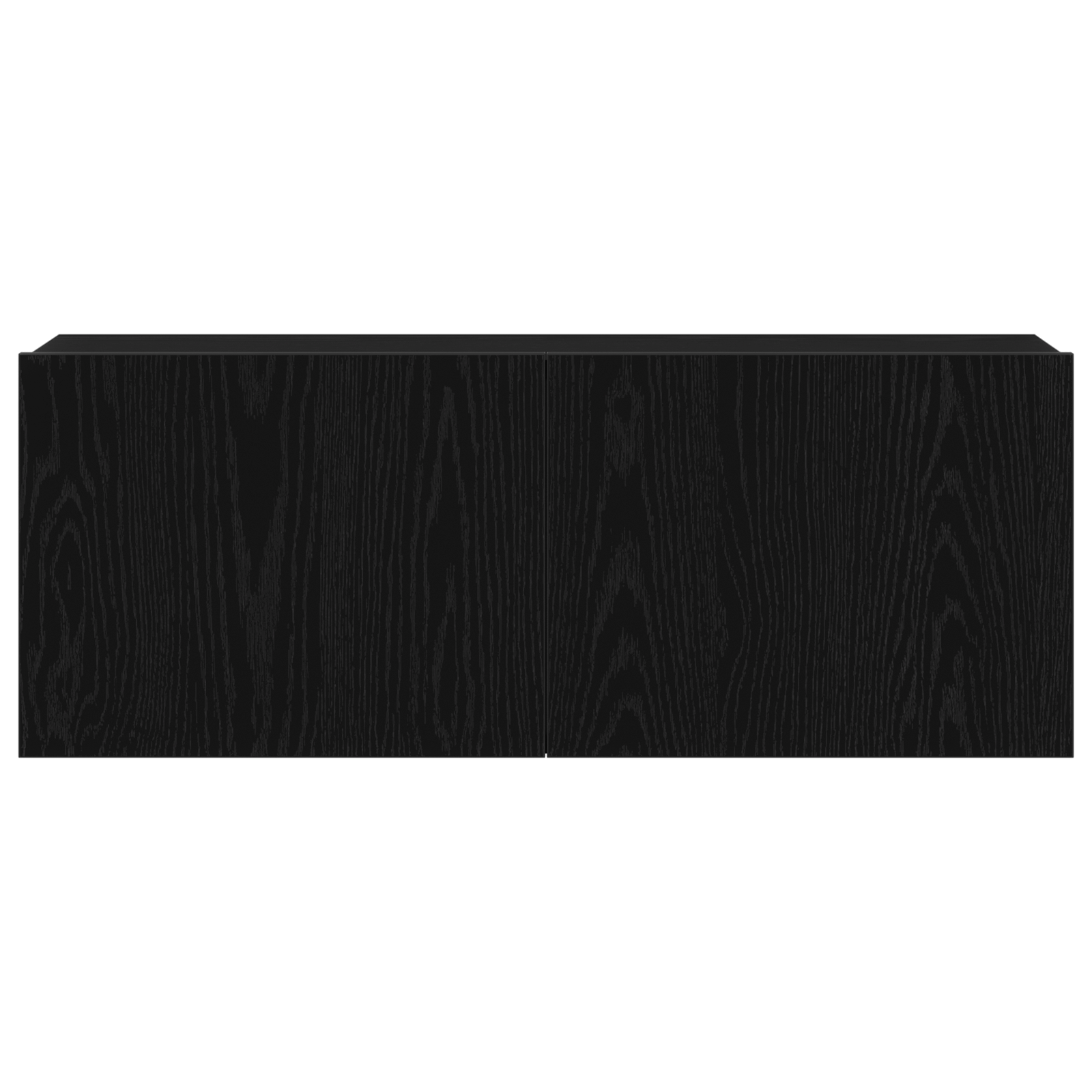 Stand TV Negru din Stejar 80x30x30 cm Fabricat din Lemn Fals GartenMobel Dekor