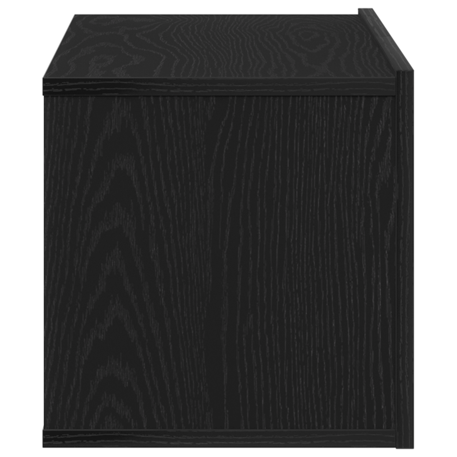 Stand TV Negru din Stejar 80x30x30 cm Fabricat din Lemn Fals GartenMobel Dekor