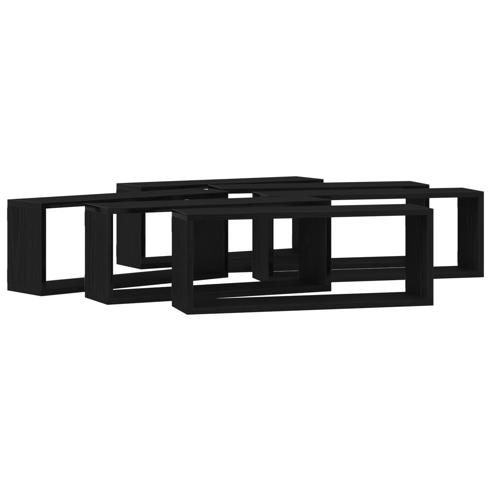 Rafturi de perete, 6 buc., stejar artizanal, 60x15x23 cm, lemn GartenMobel Dekor