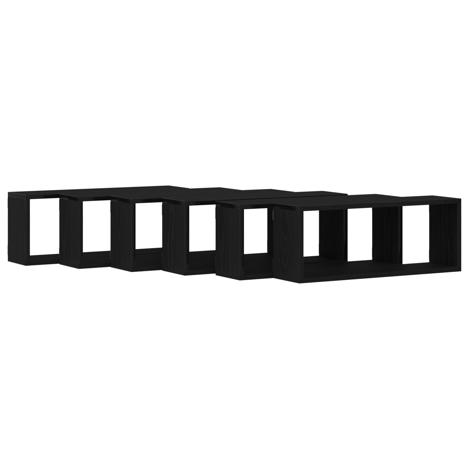 Rafturi de perete, 6 buc., stejar artizanal, 60x15x23 cm, lemn GartenMobel Dekor