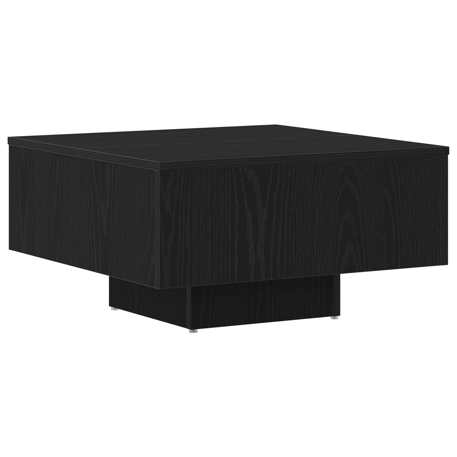 Mese de cafea  din lemn ingineresc, negre, 60 x 60 x 31,5 cm GartenMobel Dekor