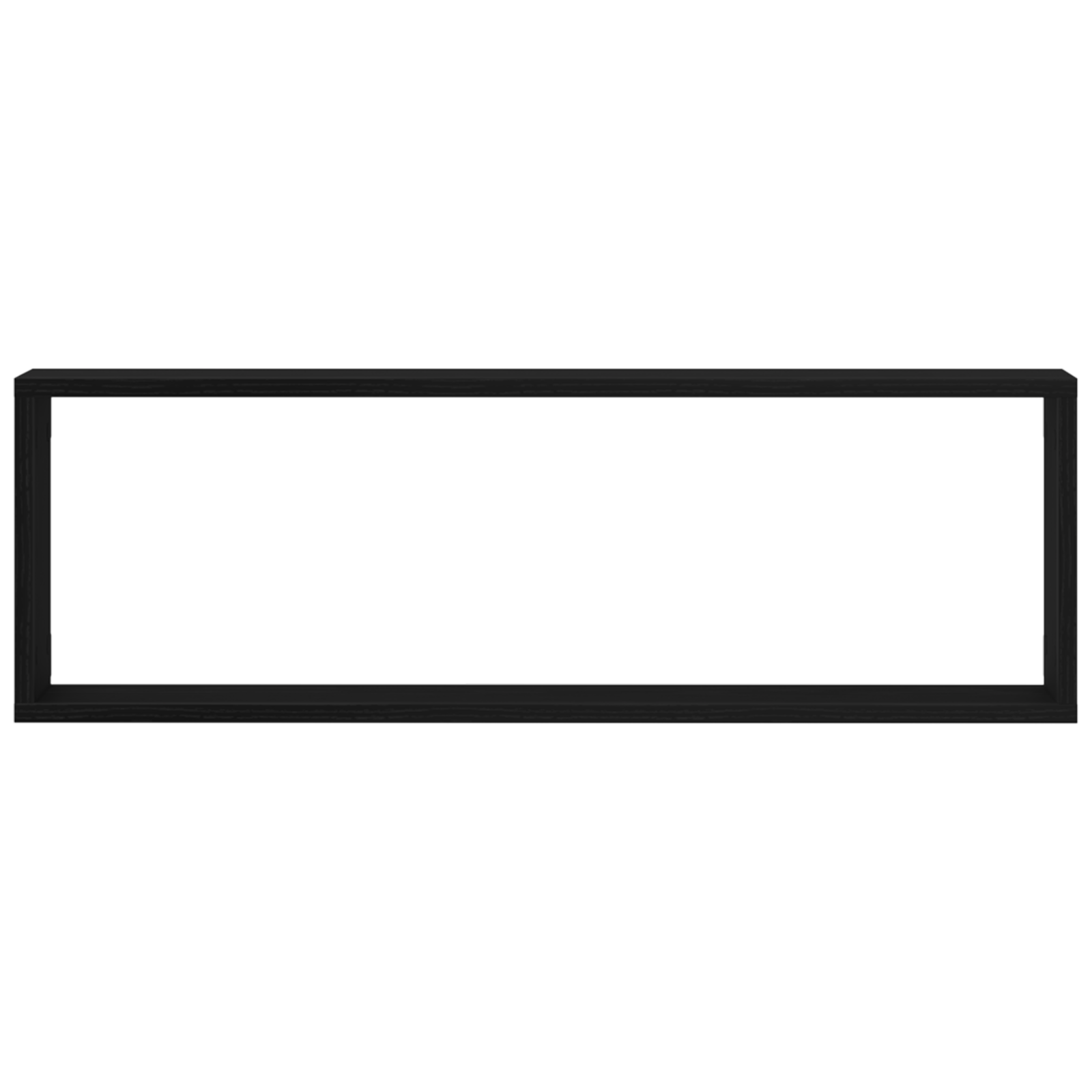 Raft montat pe perete  Set de 4 Stejar negru Lemn prelucrat GartenMobel Dekor