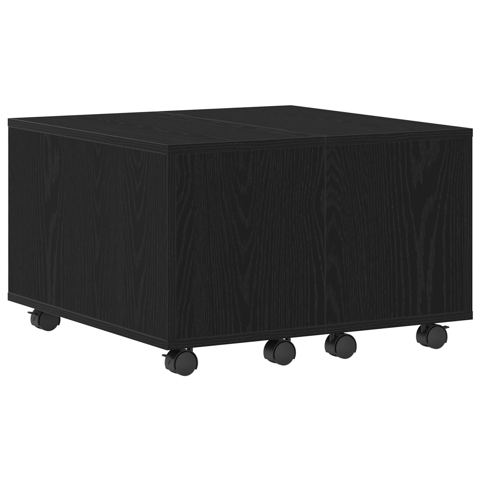 masă de cafea  Negru Stejar 60x60x38 cm din Lemn Compozit GartenMobel Dekor