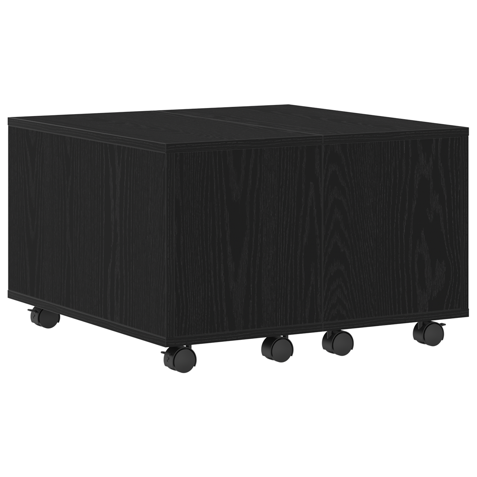 masă de cafea  Negru Stejar 60x60x38 cm din Lemn Compozit GartenMobel Dekor