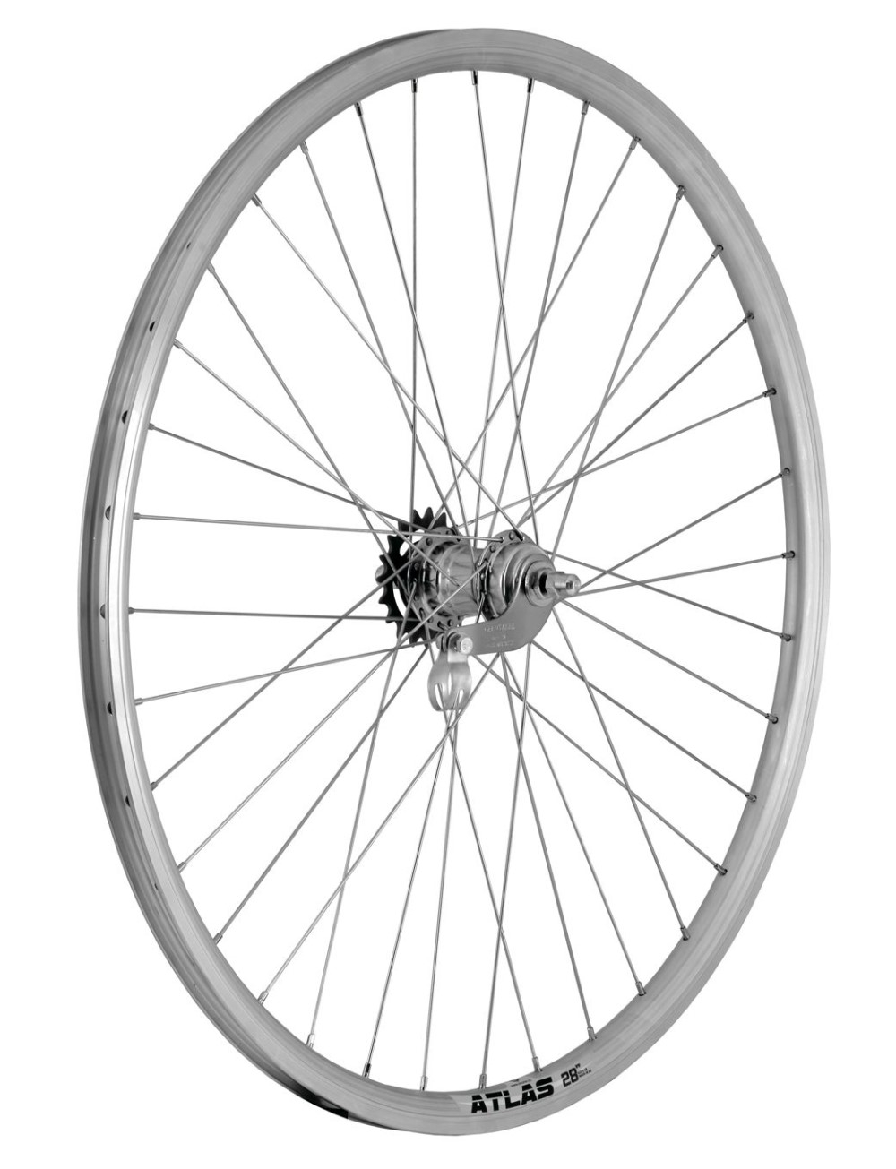 Roata Spate Bicicleta Cerurim - 28 Inch, 36H, 622 x 18, Argintiu Ultimate FactoryBikes