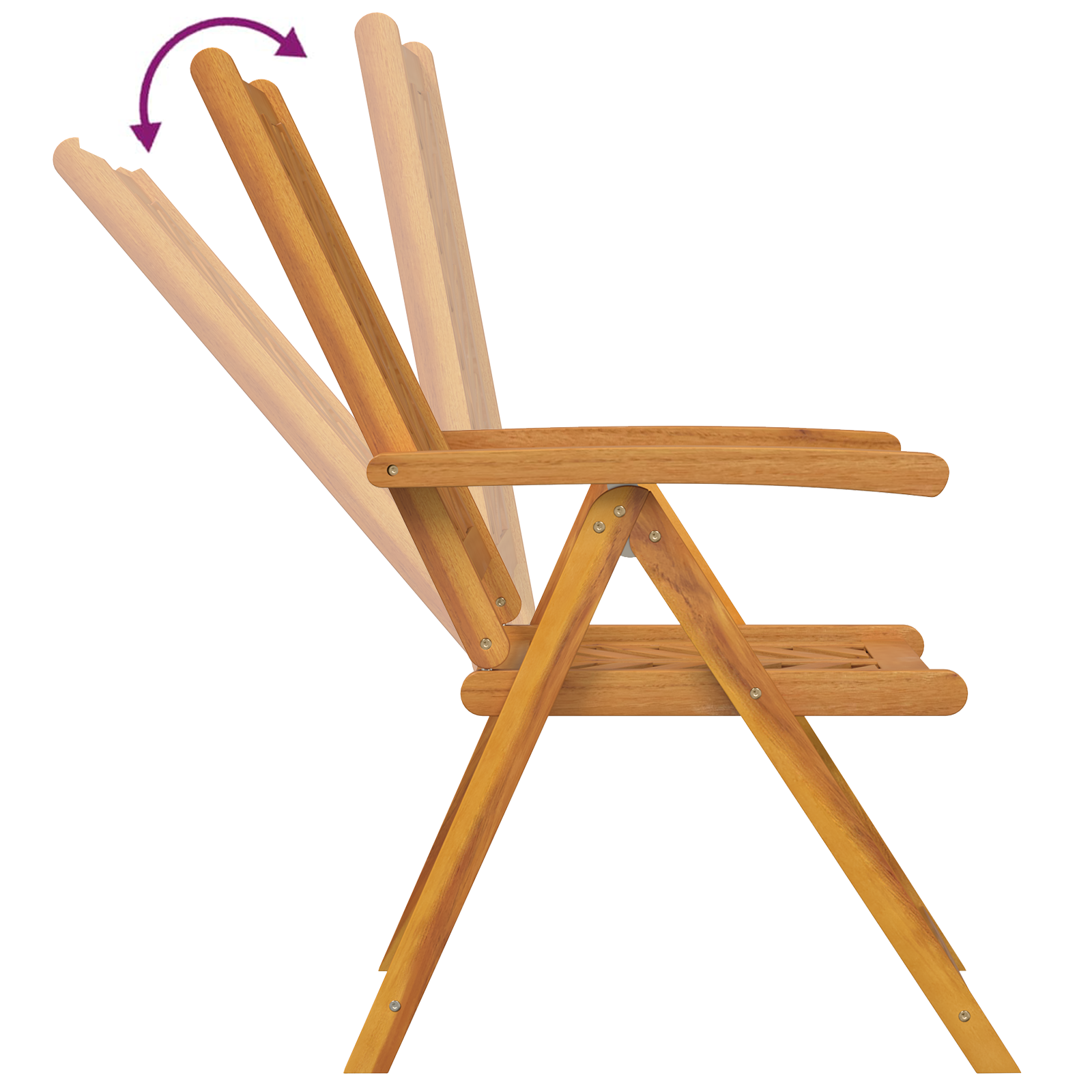 Set de Masă de Grădină de 5 Piese din Lemn Solid de Acacia GartenMobel Dekor