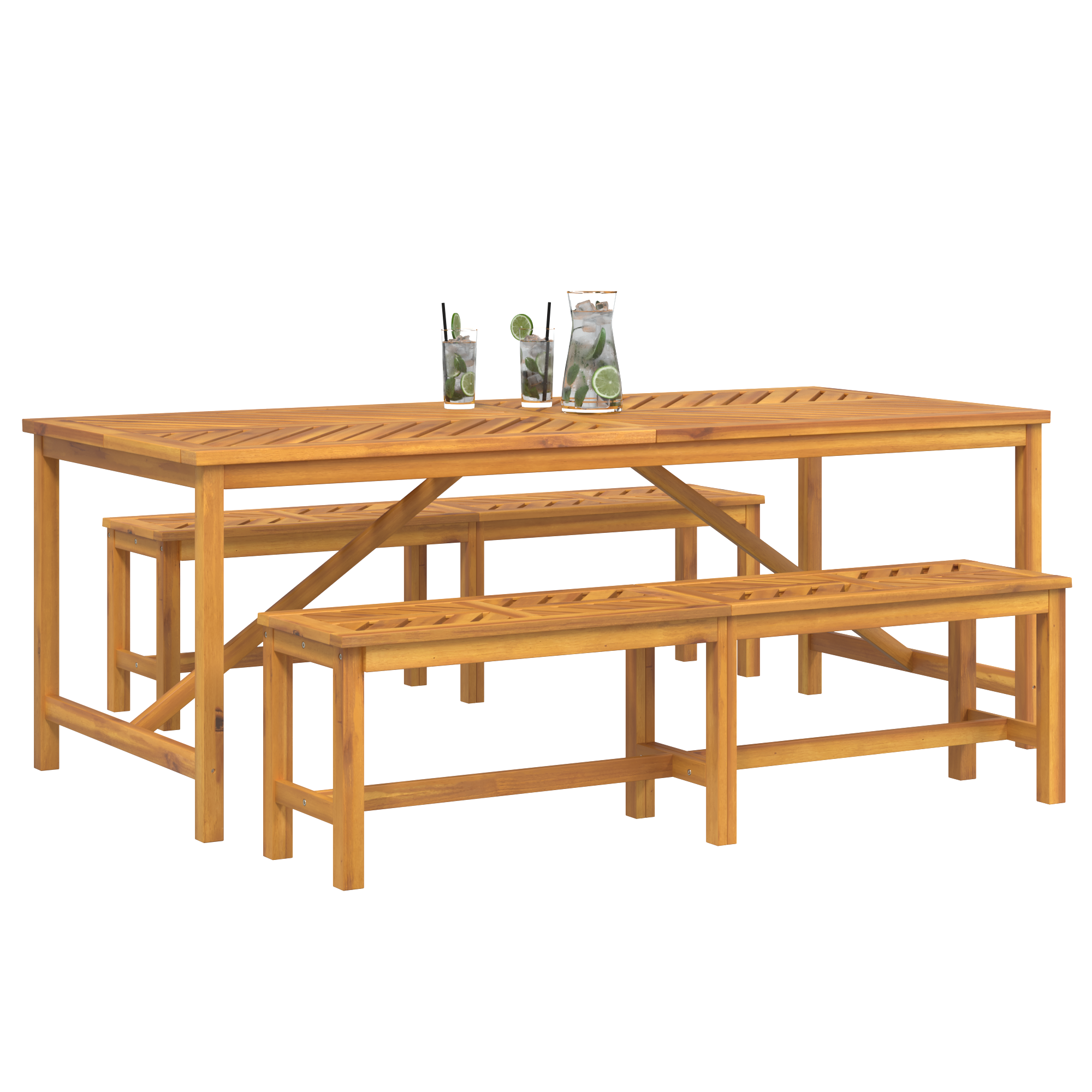 Set de dining pentru grădină din lemn masiv de acacia GartenMobel Dekor