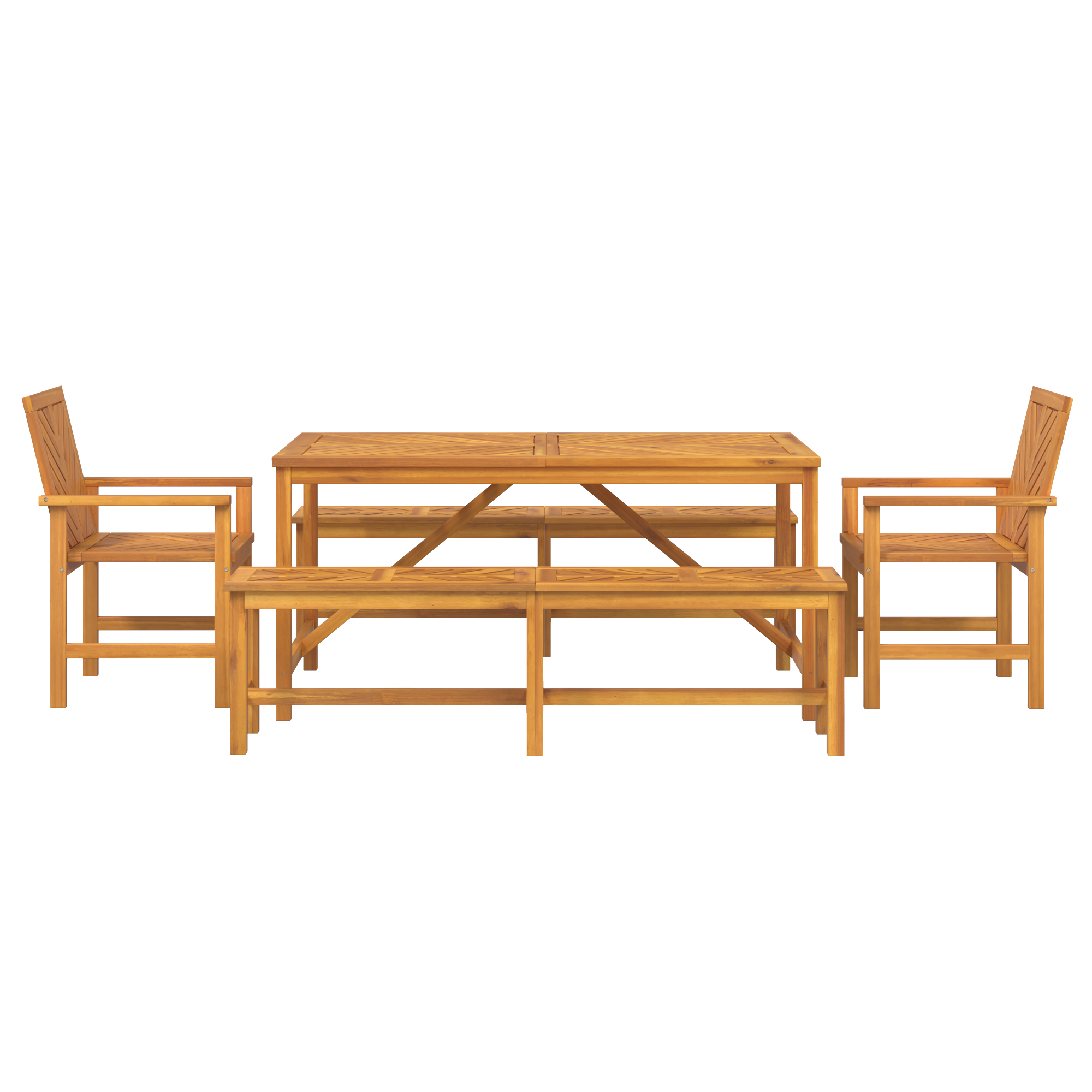 Set de dining pentru grădină din lemn masiv de acacia GartenMobel Dekor