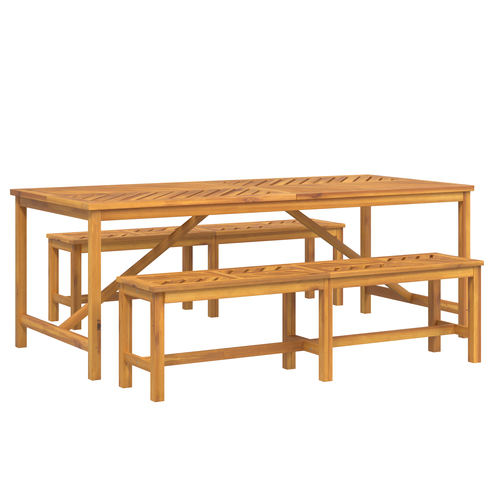 Set de dining pentru grădină din lemn masiv de acacia GartenMobel Dekor