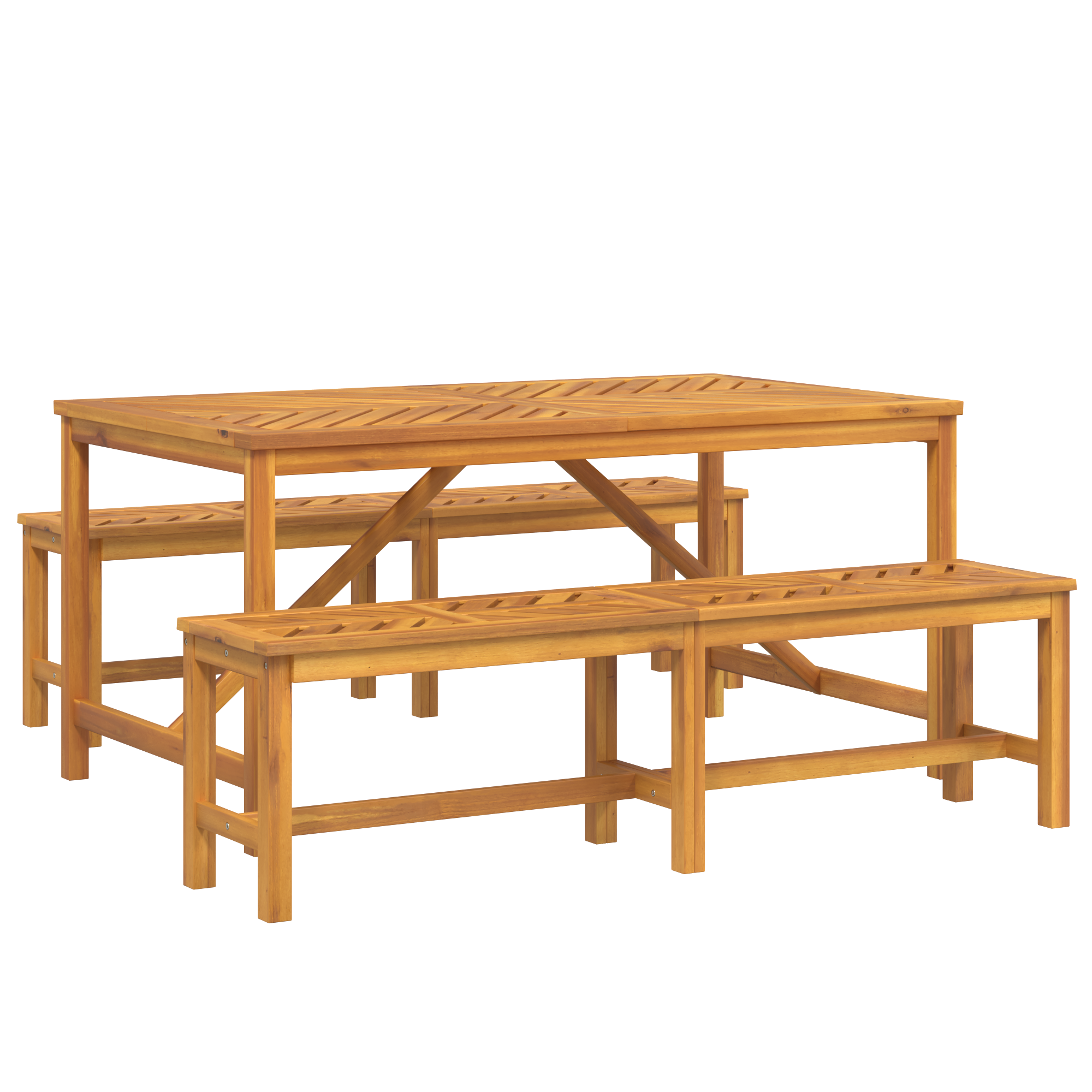 Set masă grădină 3 piese lemn masiv acacia GartenMobel Dekor