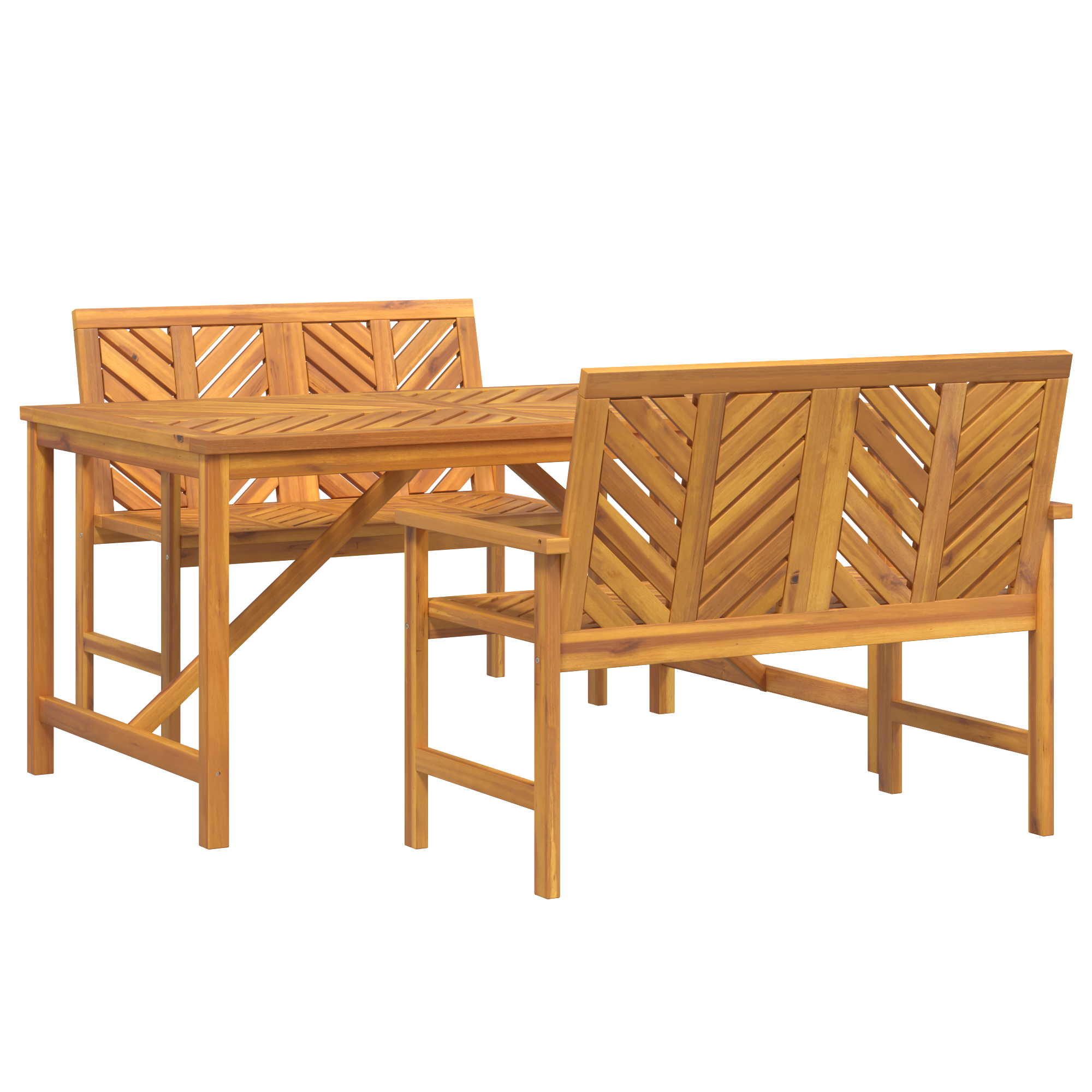 Set mese grădină 3 piese lemn masiv acacia GartenMobel Dekor