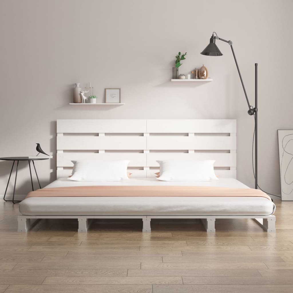 Cadru de pat Small Double, alb, 120x190 cm, lemn masiv pin GartenMobel Dekor