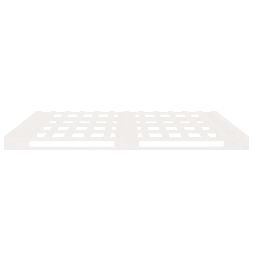 Cadru de pat Small Double, alb, 120x190 cm, lemn masiv pin GartenMobel Dekor