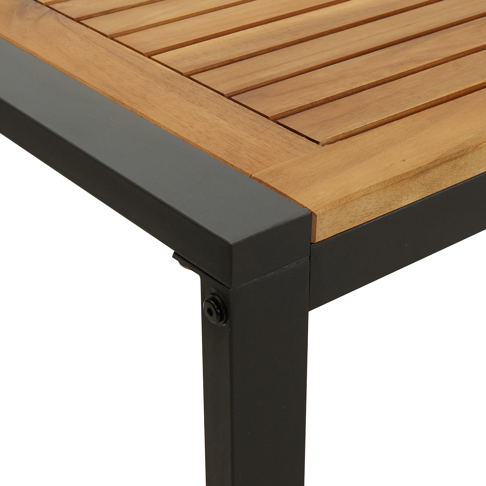 Set de dining pentru grădină cu 7 piese din lemn masiv de acacia și metal GartenMobel Dekor
