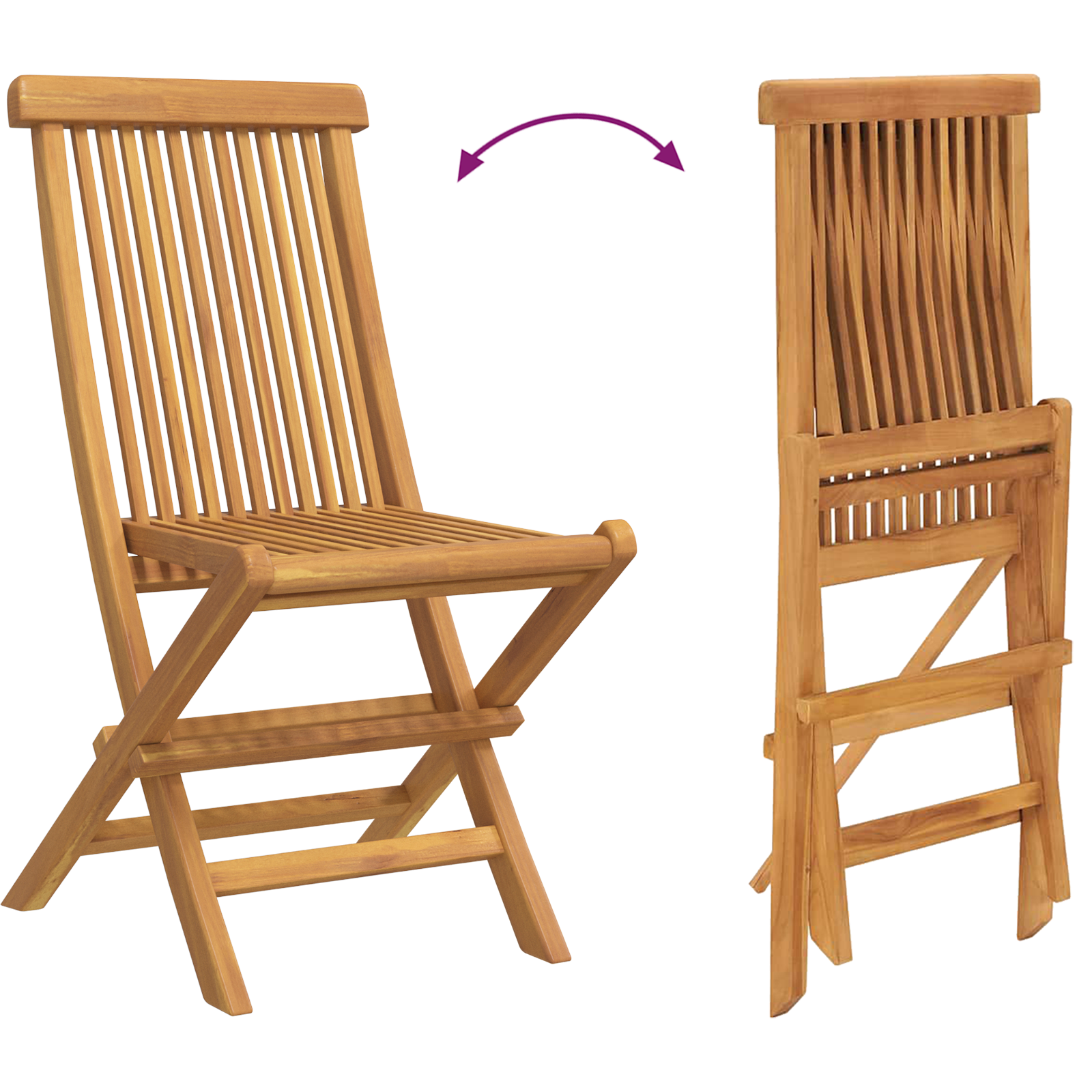 Set de dining pentru grădină din lemn solid de tec de 7 piese GartenMobel Dekor