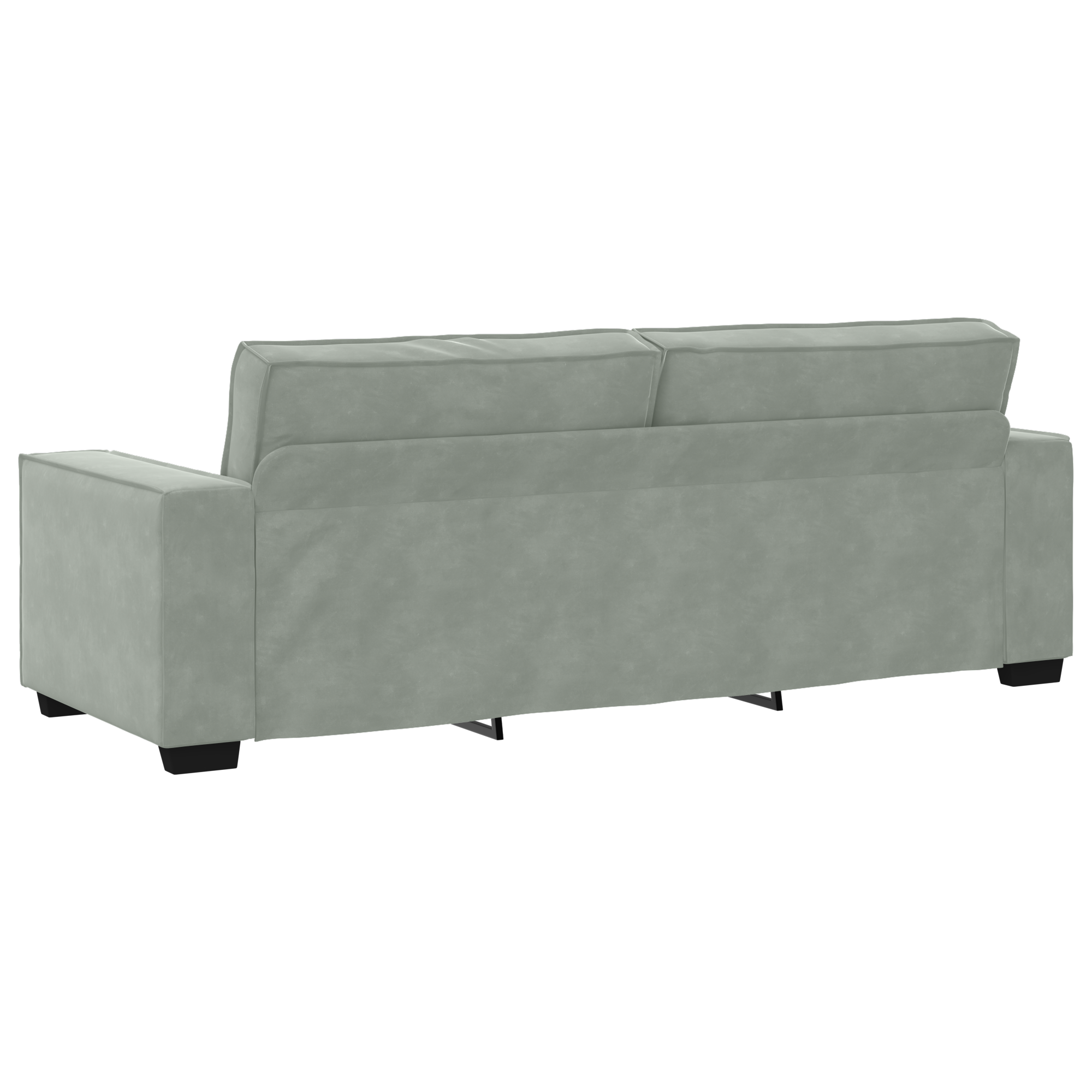 Set canapea, 3 piese, perne gri deschis, catifea GartenMobel Dekor