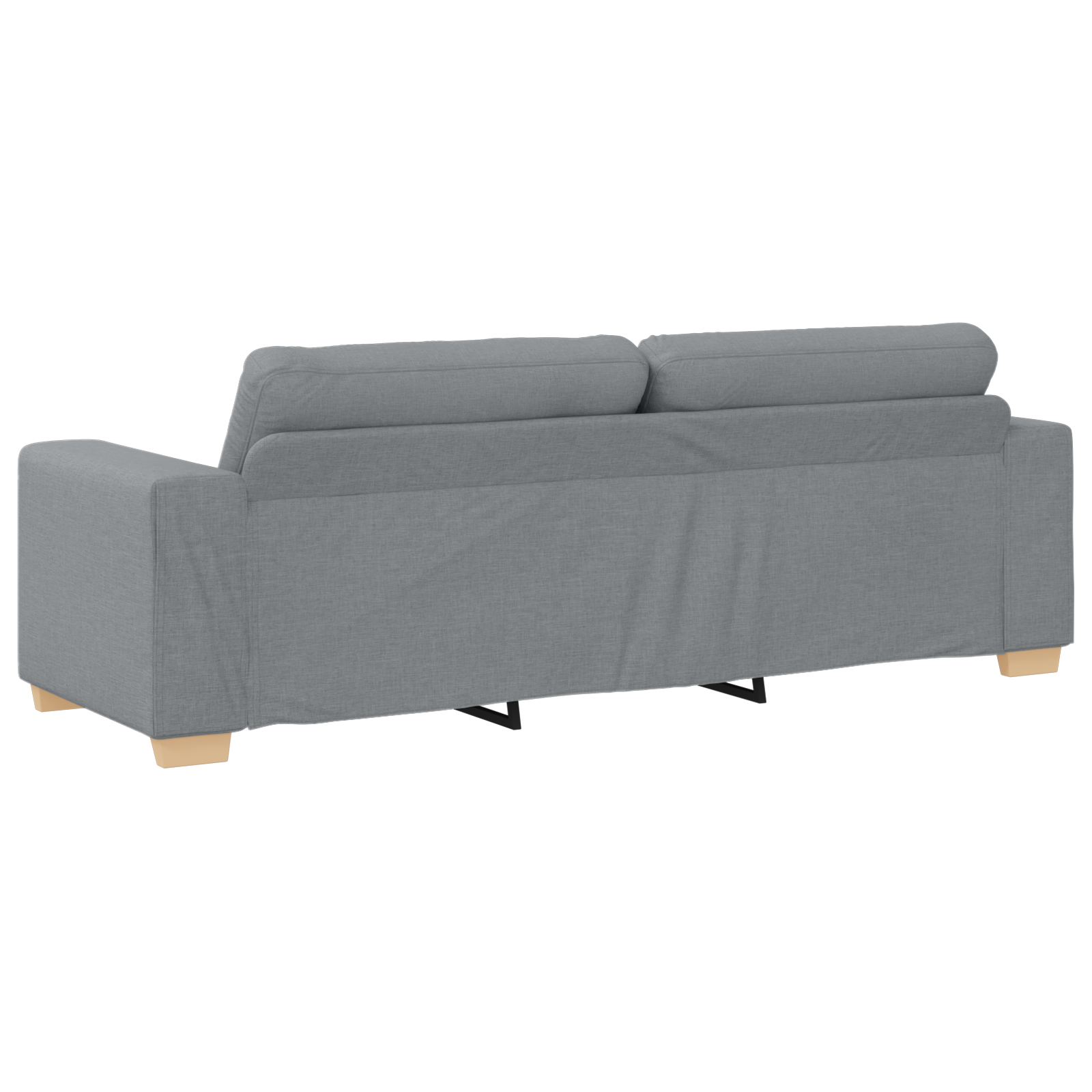 Set canapea, 3 piese, perne gri deschis, textil GartenMobel Dekor