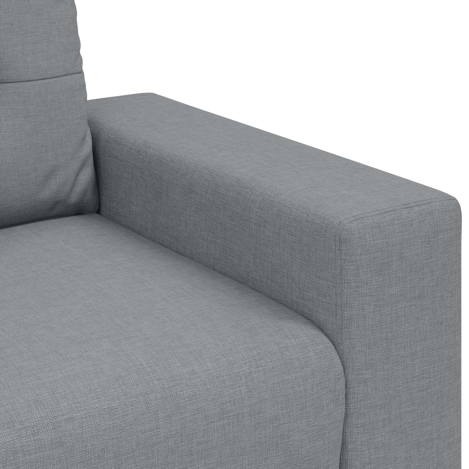 Set canapea, 3 piese, perne gri deschis, textil GartenMobel Dekor