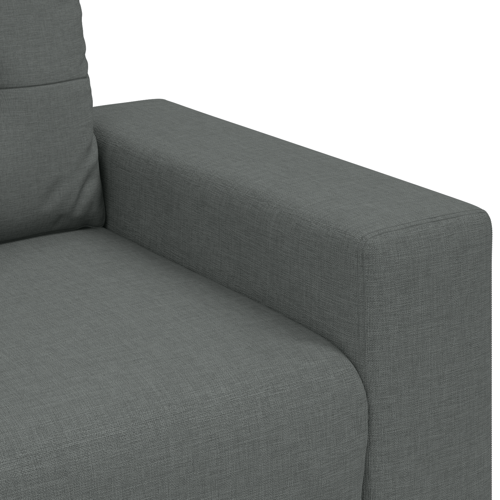 Set canapea, 3 piese, perne gri închis, textil GartenMobel Dekor