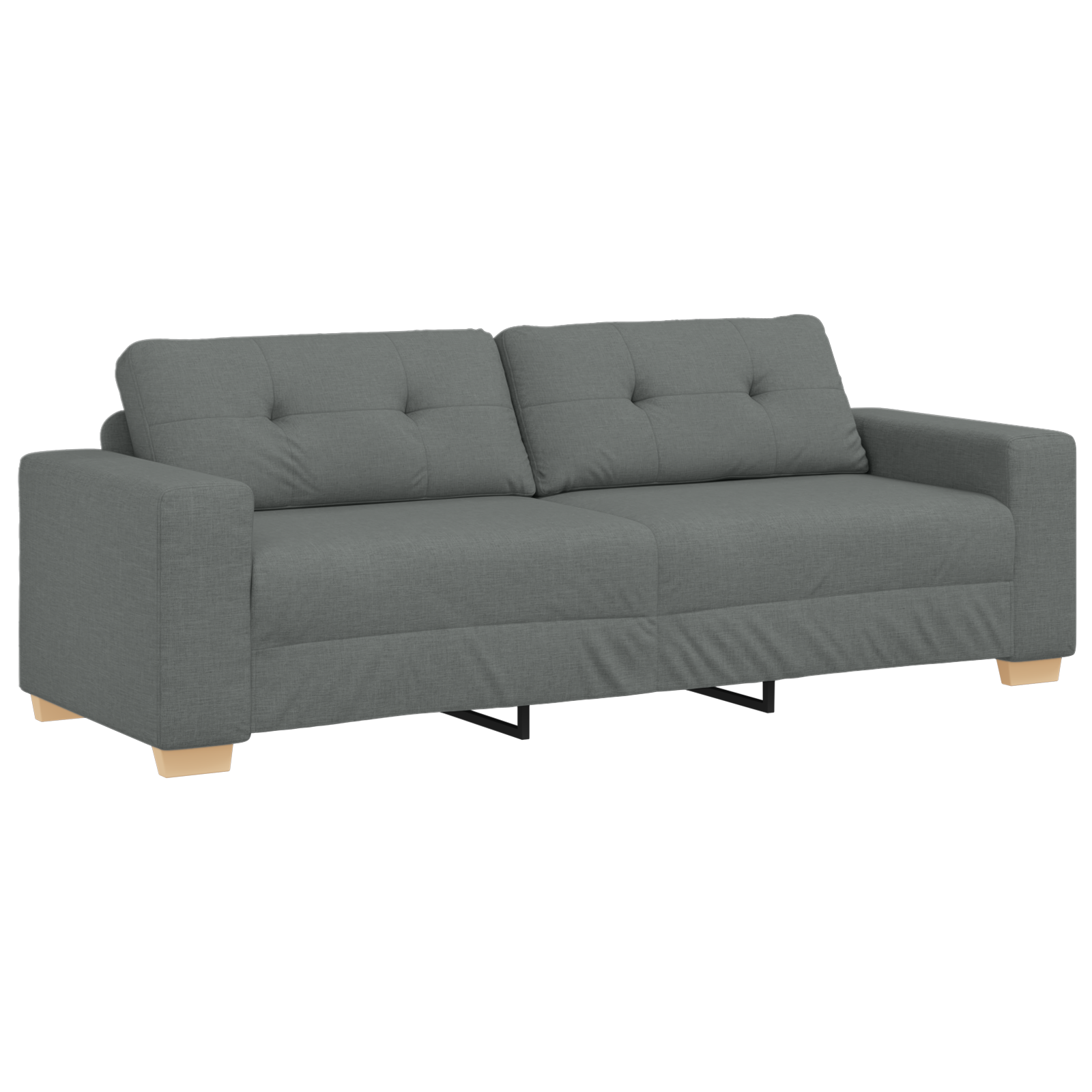 Set canapea, 3 piese, perne gri închis, textil GartenMobel Dekor