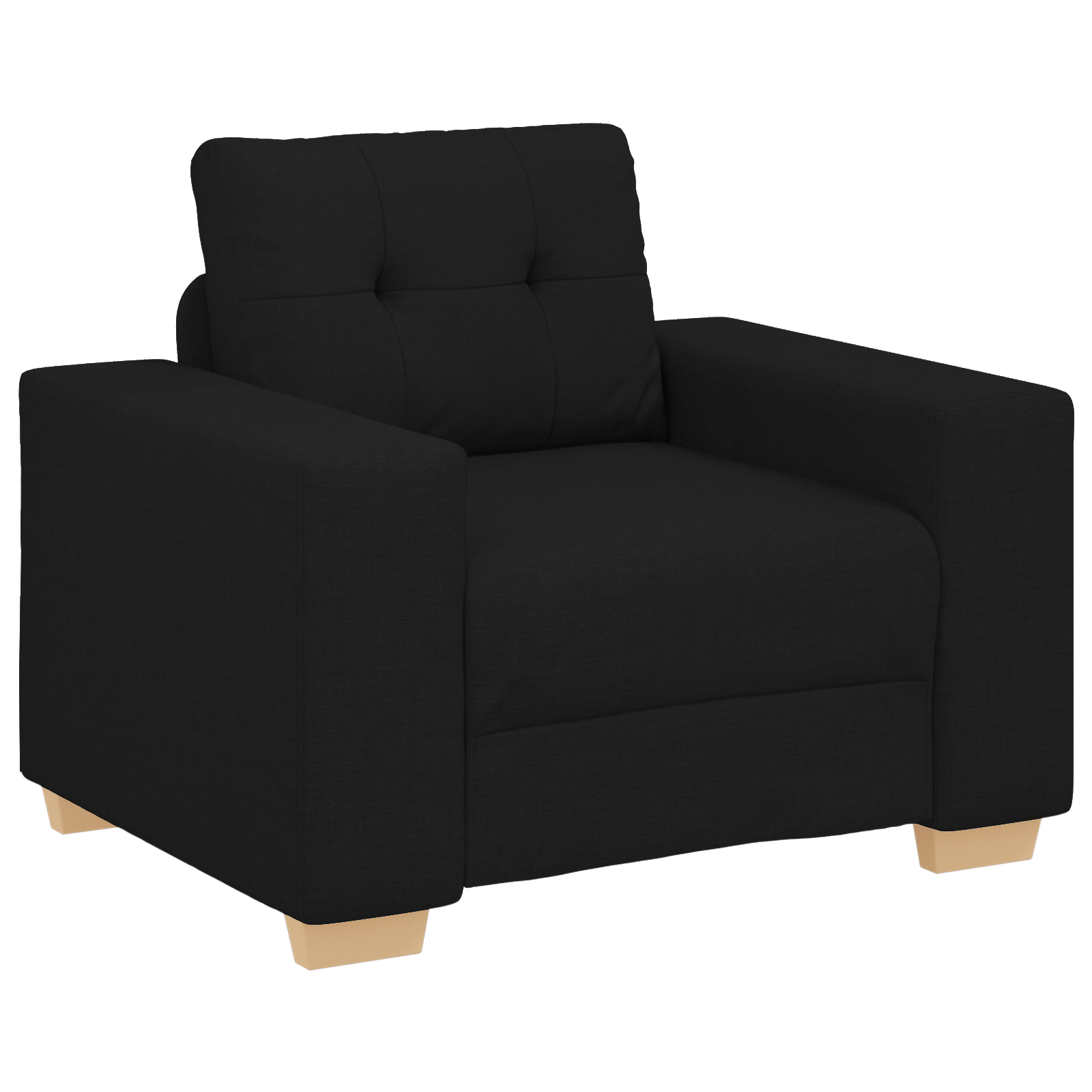 Set canapea, 3 piese, perne negre, textil GartenMobel Dekor