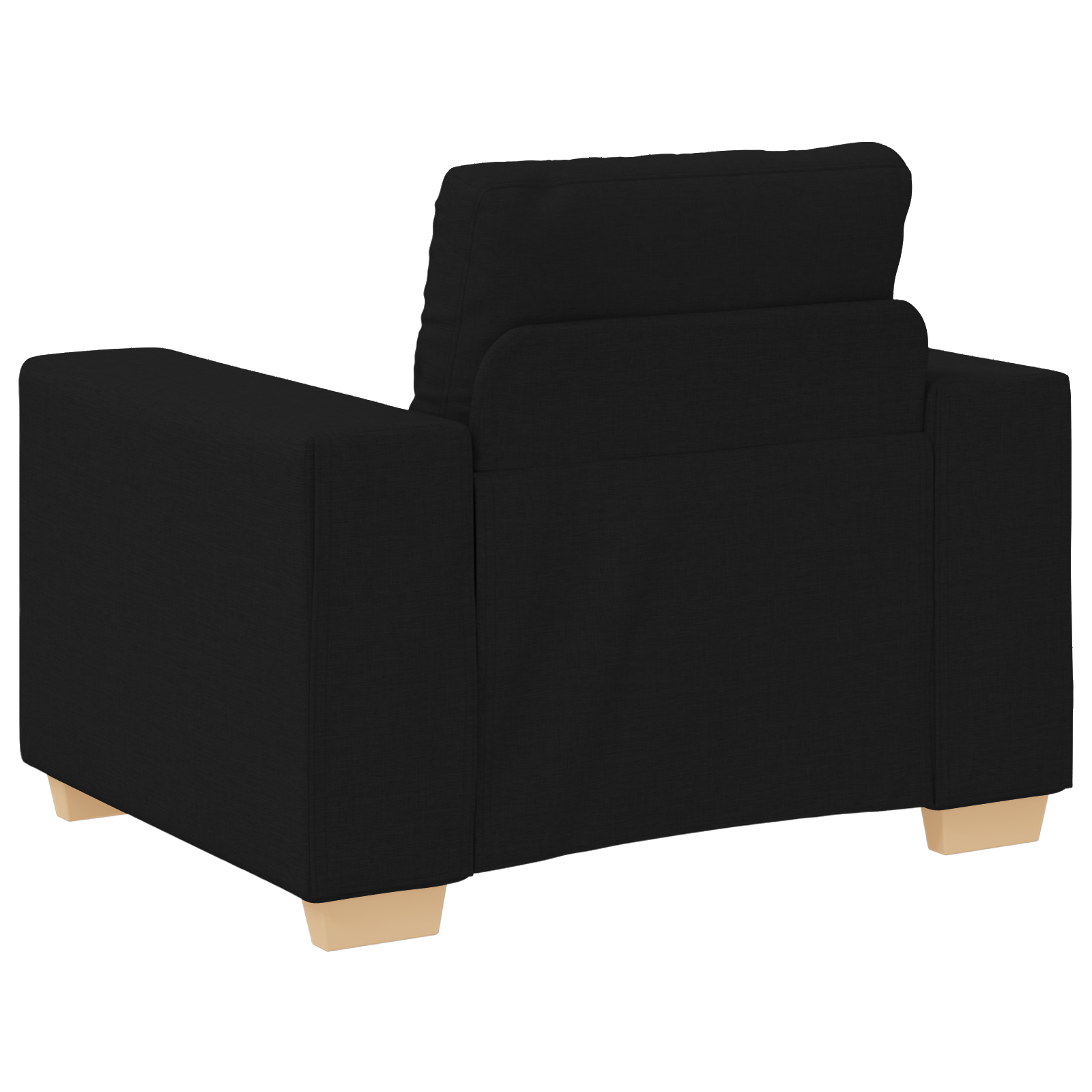 Set canapea, 3 piese, perne negre, textil GartenMobel Dekor
