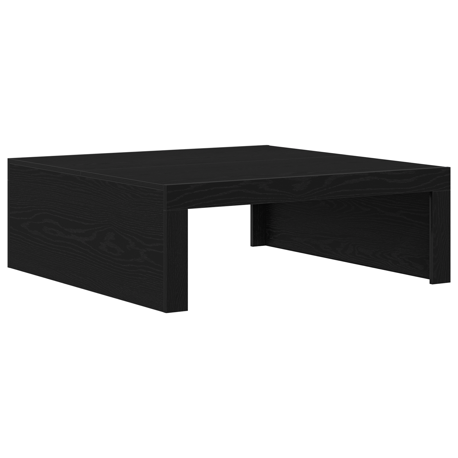 Masă de cafea din stejar negru - 100x100x35 cm din lemn laminat GartenMobel Dekor