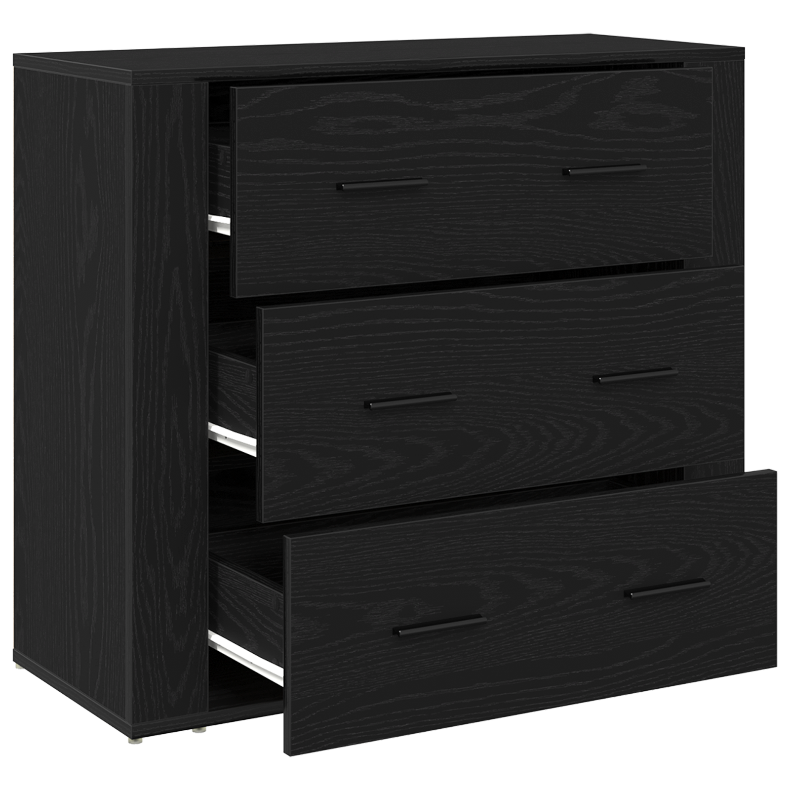 Dulap, stejar negru, 33x80x70 cm, lemn prelucrat GartenMobel Dekor