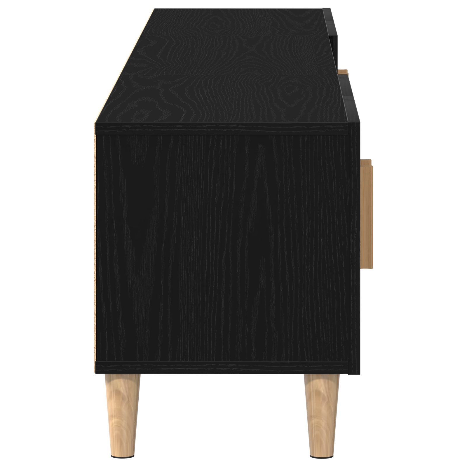 Dulap TV, stejar negru, 180x31,5x40 cm, lemn prelucrat GartenMobel Dekor