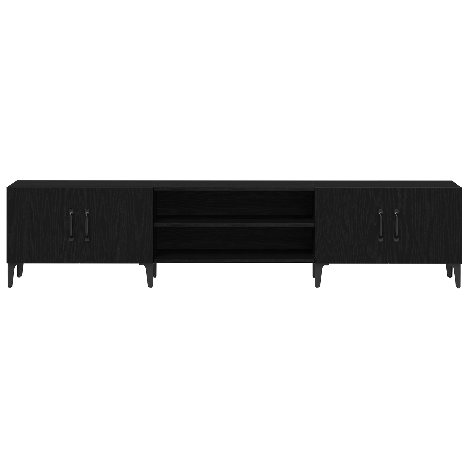 Dulap TV, stejar negru, 180x31,5x40 cm, lemn prelucrat GartenMobel Dekor