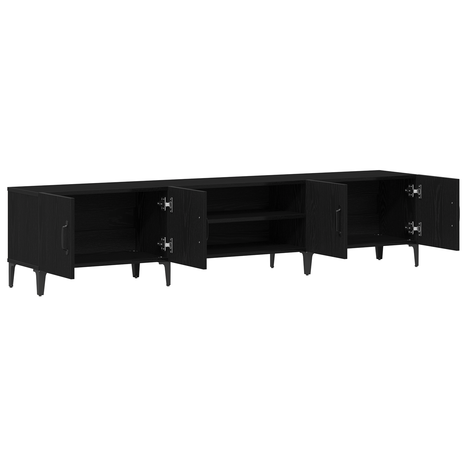 Dulap TV, stejar negru, 180x31,5x40 cm, lemn prelucrat GartenMobel Dekor