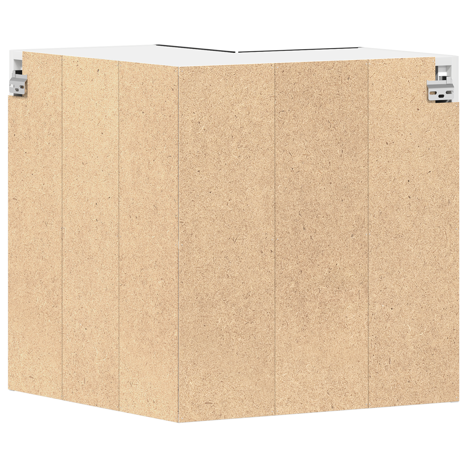 Dulap colțar suspendat  - Stejar negru - 57x57x60 cm - Fabricat din lemn prelucrat GartenMobel Dekor