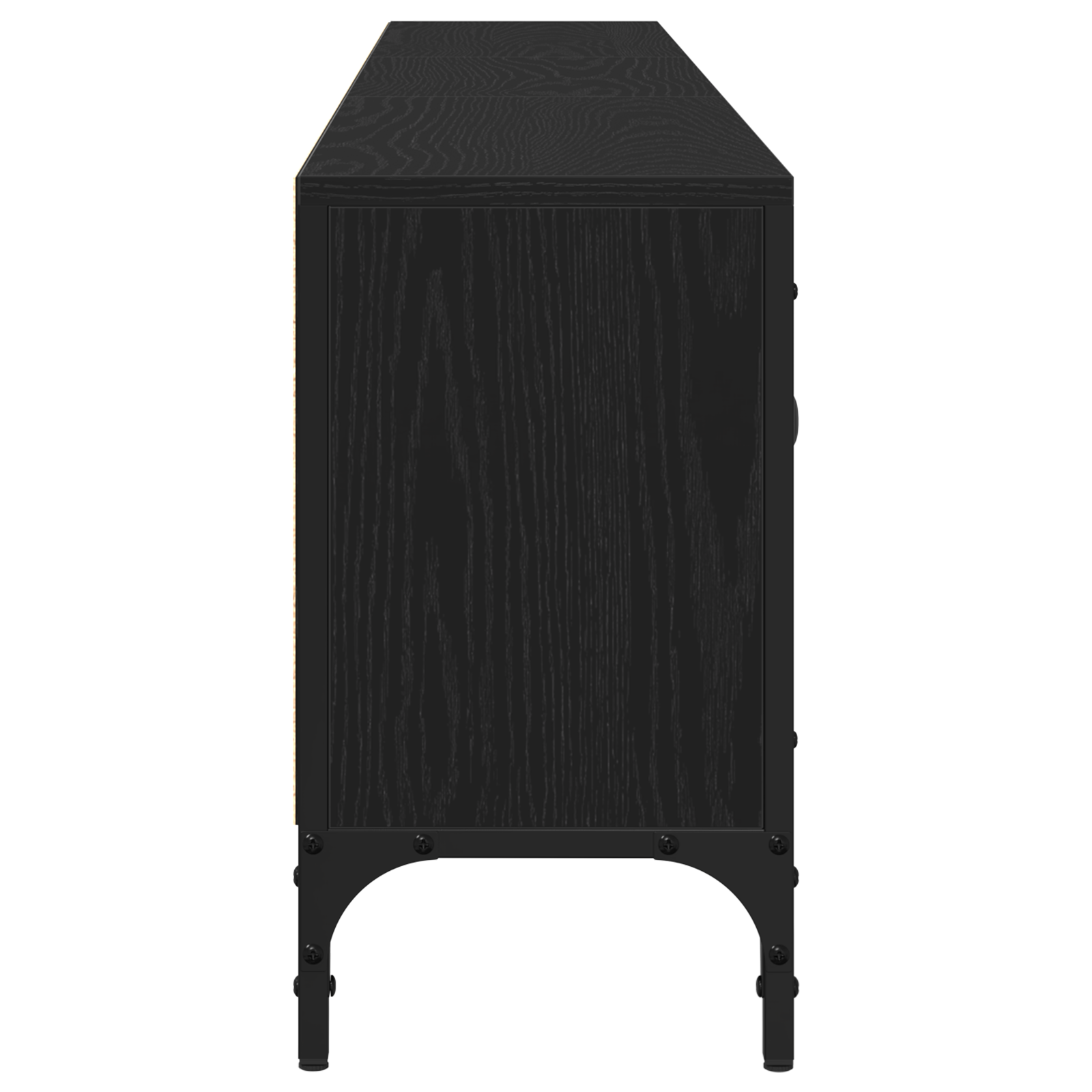 Dulap TV cu sertar, stejar negru, 200x25x44 cm, lemn prelucrat GartenMobel Dekor