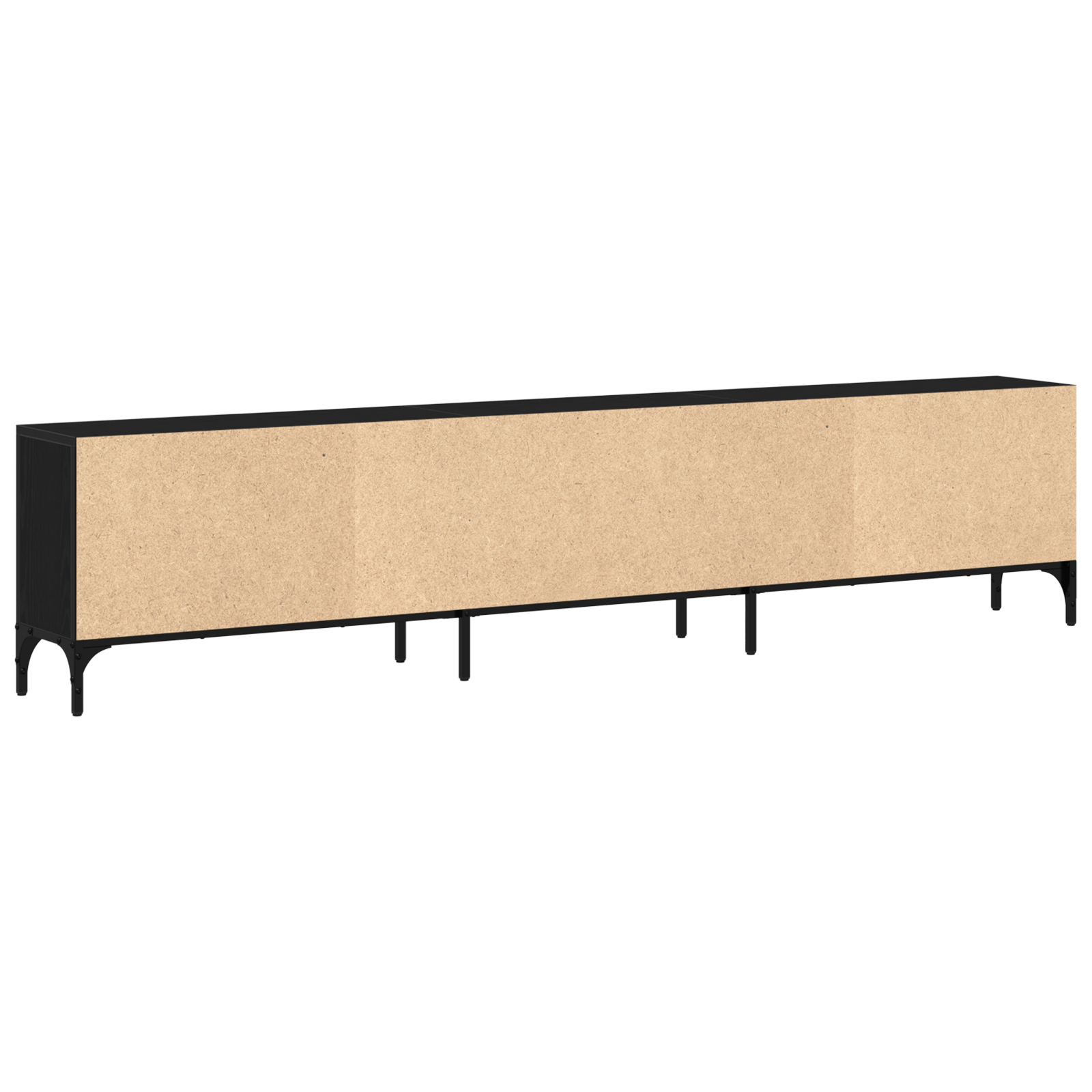 Dulap TV cu sertar, stejar negru, 200x25x44 cm, lemn prelucrat GartenMobel Dekor