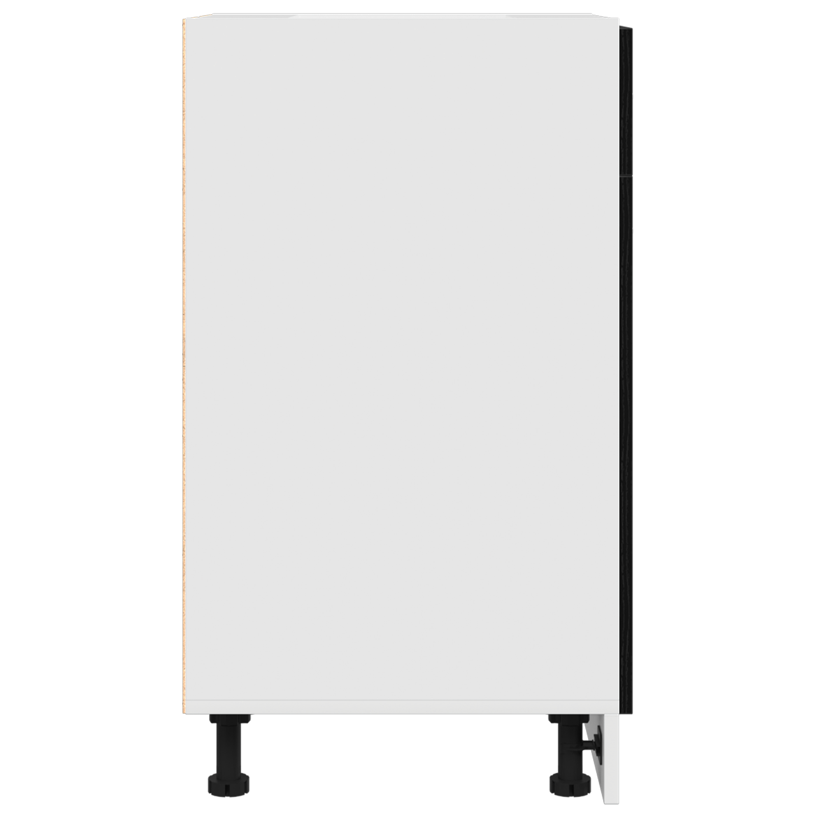 Dulap cu Sertar Inferior - Stejar Negru, 40x46x81.5 cm, Fabricat din Lemn Prelucrat GartenMobel Dekor