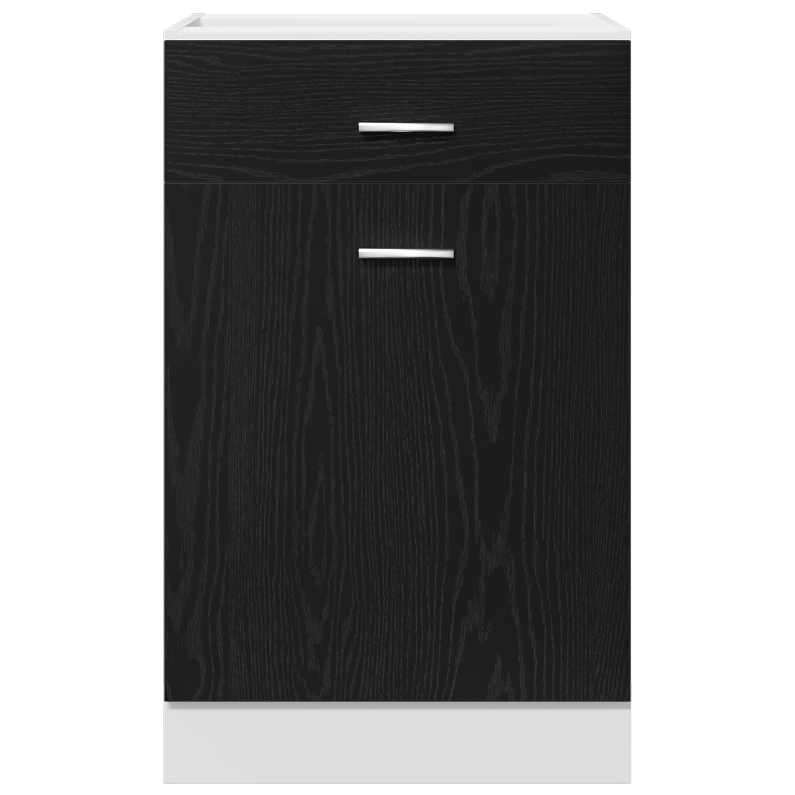Dulap cu Sertare Black Oak - 50x46x81.5 cm, Fabricat din Lemn Prelucrat GartenMobel Dekor