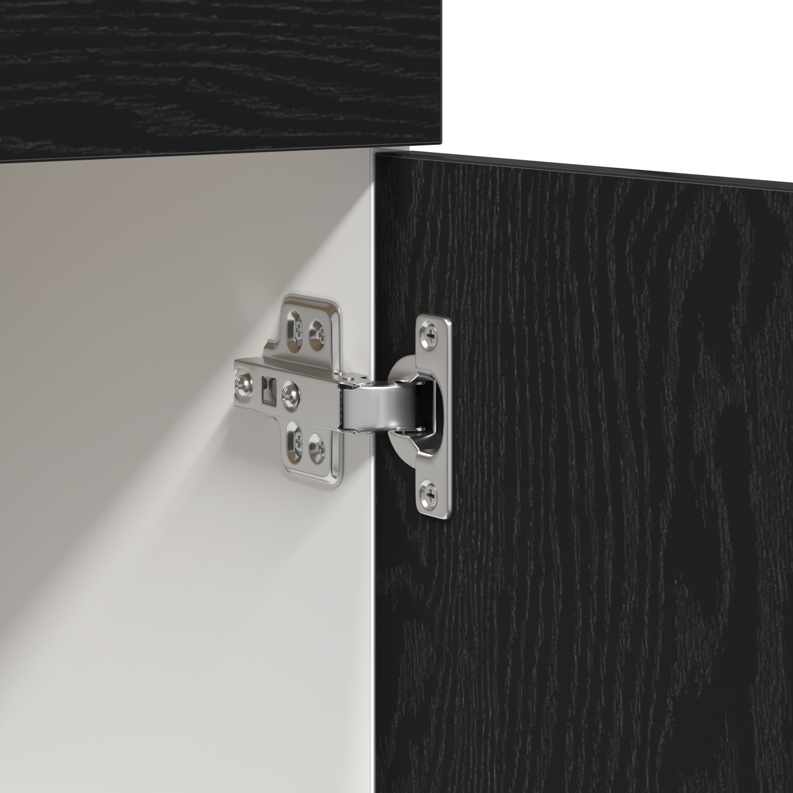 Dulap cu Sertare Negru din Stejar - 60x46x81.5 cm Fabricat din Lemn Prelucrat GartenMobel Dekor