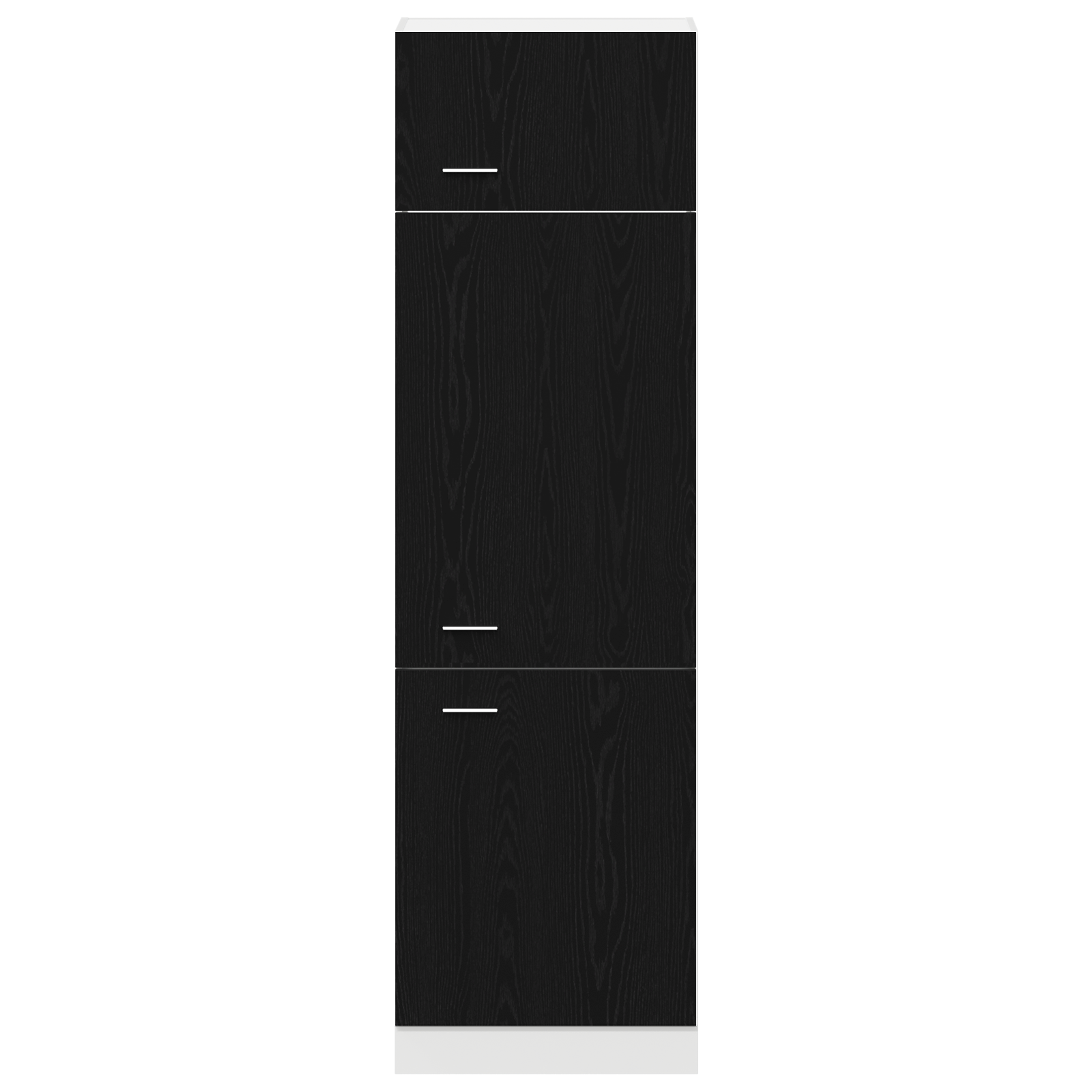 Dulap Frigidere  în Stejar Negru - 60x57x207 cm, Fabricat din Lemn Prelucrat GartenMobel Dekor