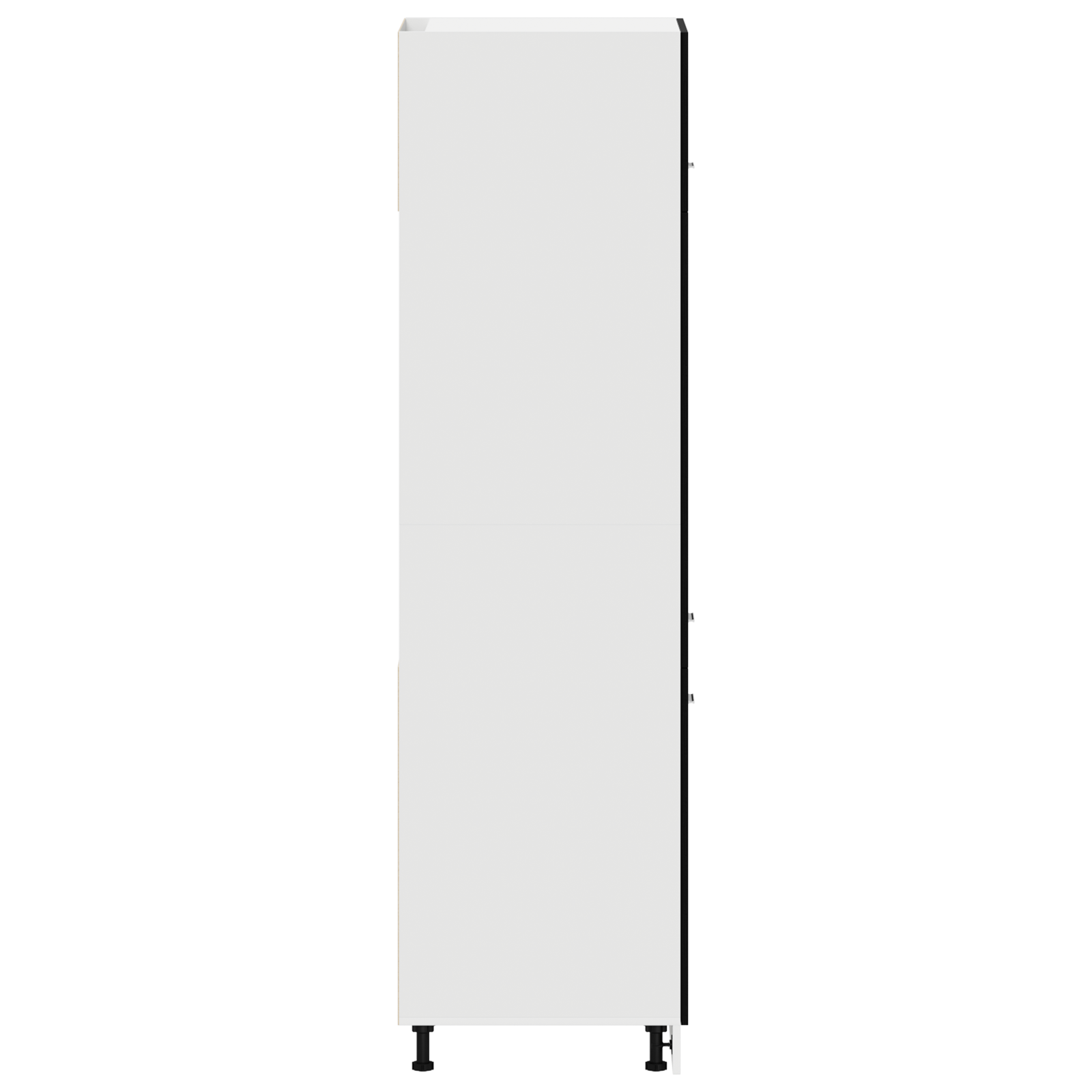 Dulap Frigidere  în Stejar Negru - 60x57x207 cm, Fabricat din Lemn Prelucrat GartenMobel Dekor