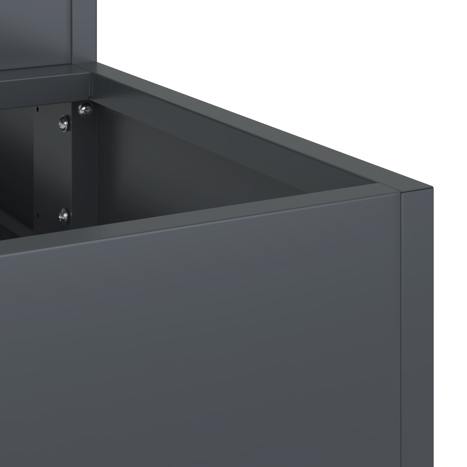 Ghiveci de Grădină 3-Tier 90x90x35 cm Oțel Antracit GartenMobel Dekor