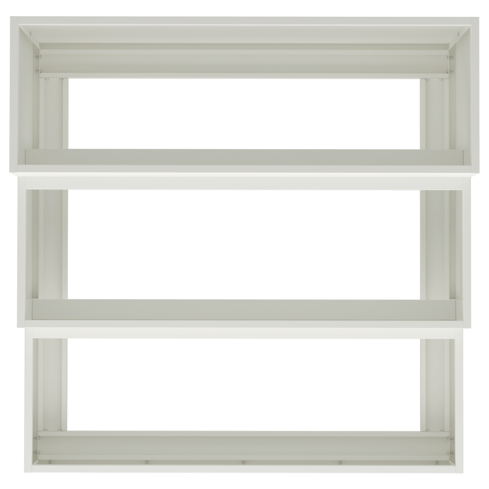 Ghiveci pentru Grădină 3-Tier 90x90x35 cm Alb Oțel GartenMobel Dekor