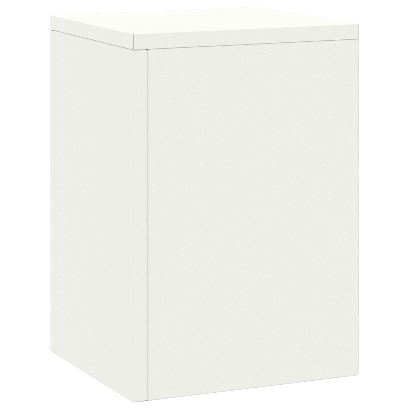 Suporturi plante pilon, exterior, 2 buc., alb, 24x24x35 cm oțel GartenMobel Dekor