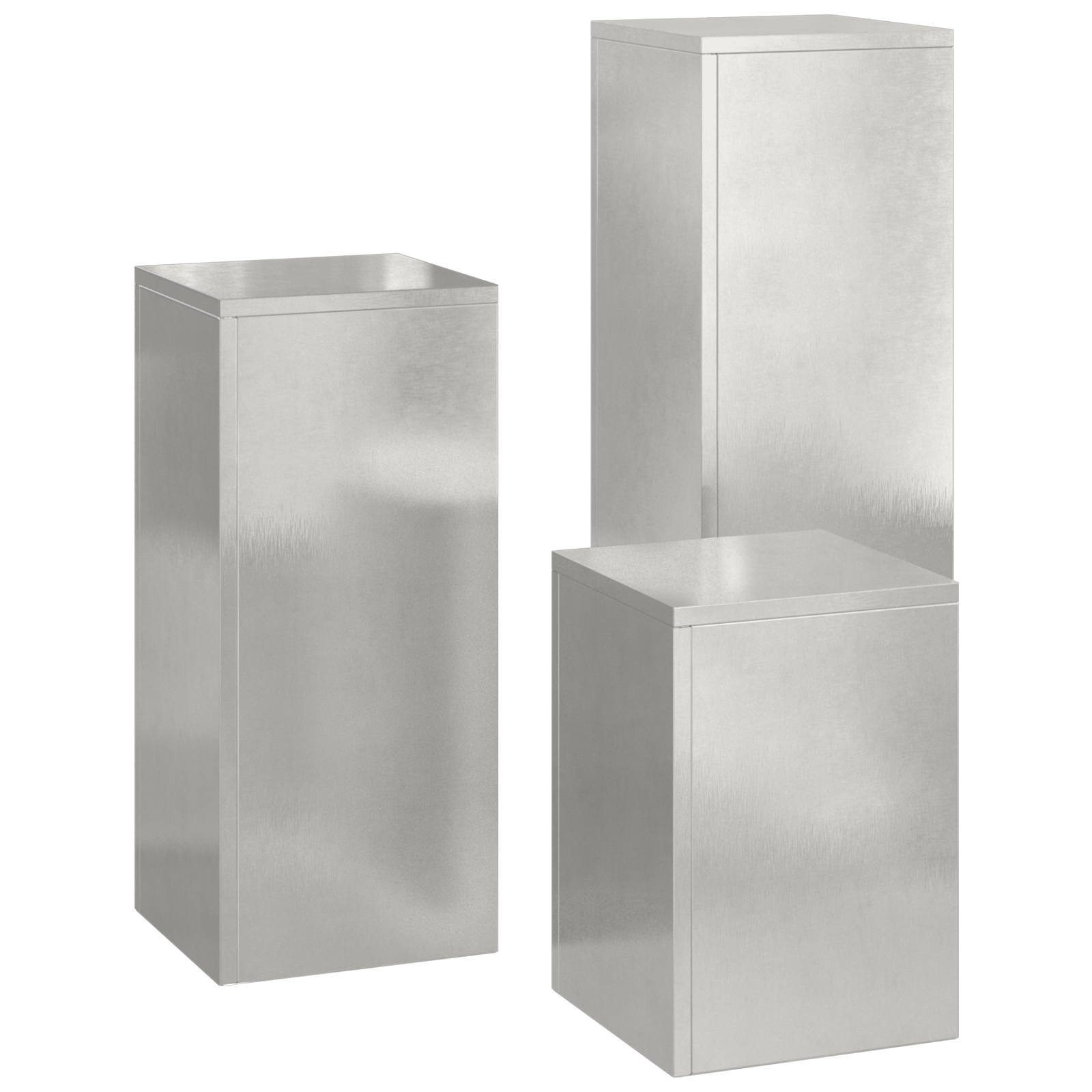 Suporturi plante pilon, exterior, 3 buc., oțel inoxidabil GartenMobel Dekor