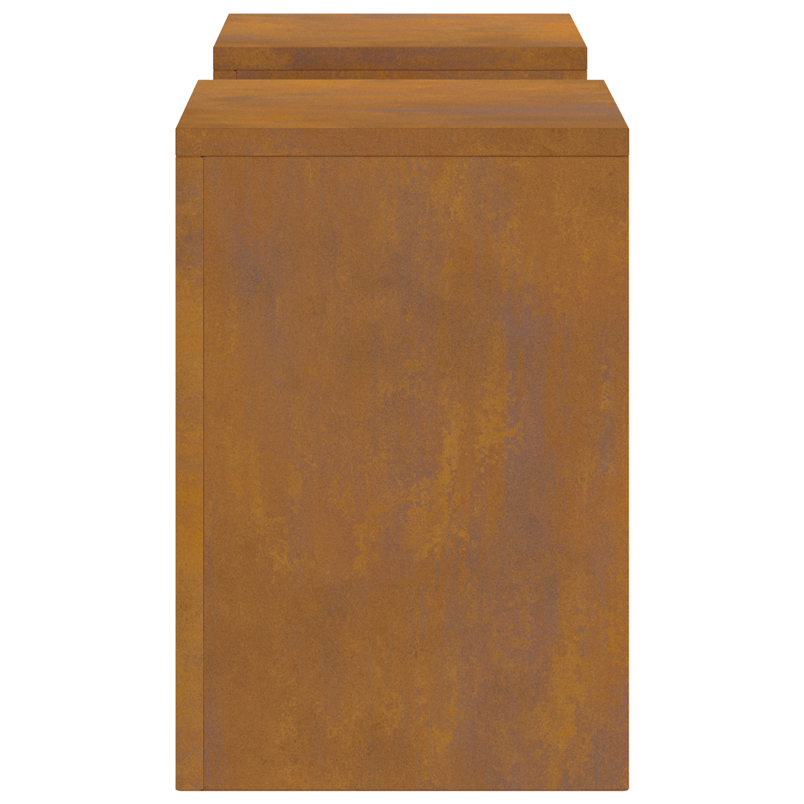 Suporturi plante pilon exterior 2 buc. 24x24x35 cm oțel corten GartenMobel Dekor