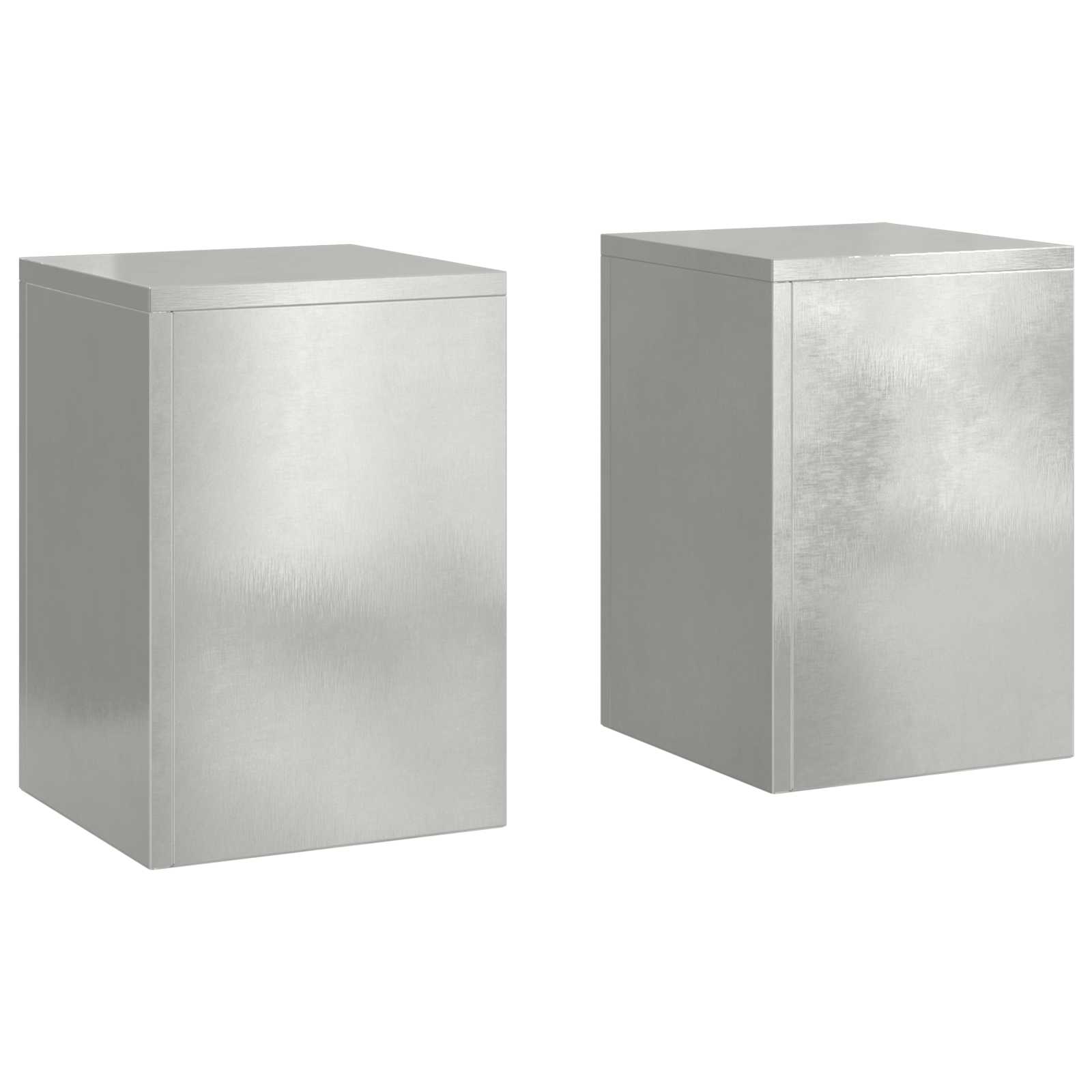 Suporturi plante pilon exterior 2 buc. 24x24x35 cm oțel inox. GartenMobel Dekor