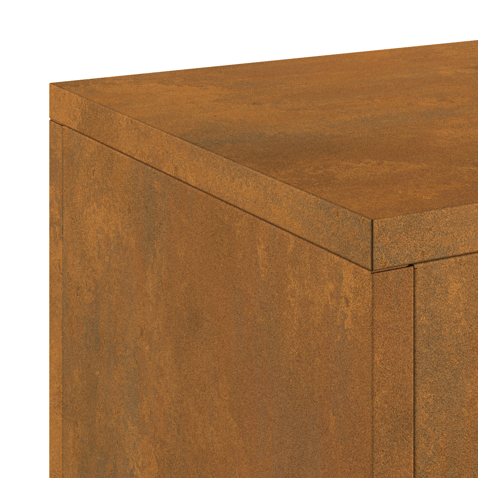 Suporturi plante pilon exterior 2 buc. 24x24x55 cm oțel corten GartenMobel Dekor
