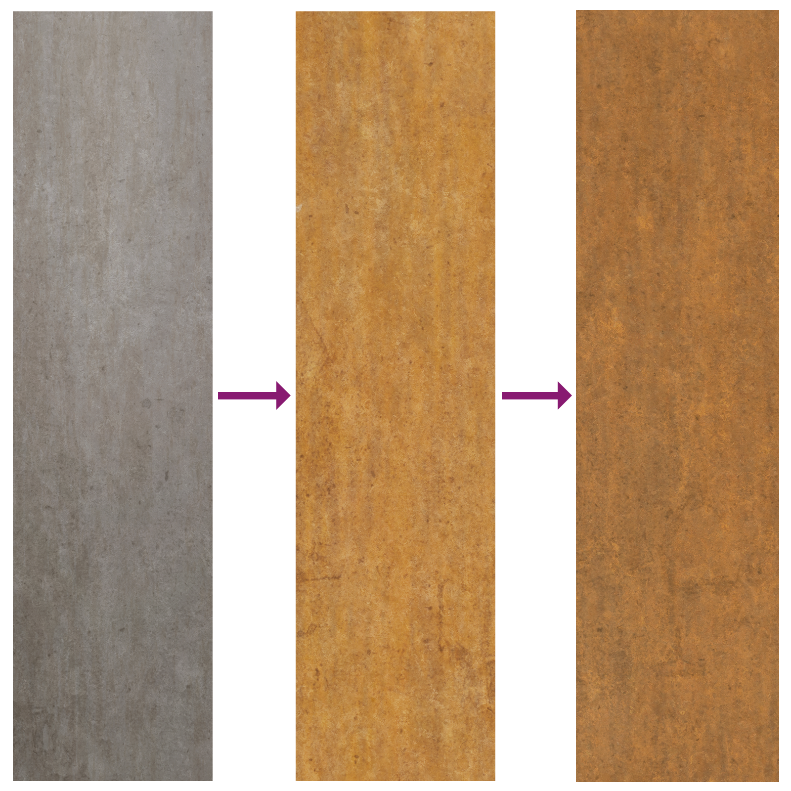 Suporturi plante pilon exterior 2 buc. 24x24x55 cm oțel corten GartenMobel Dekor