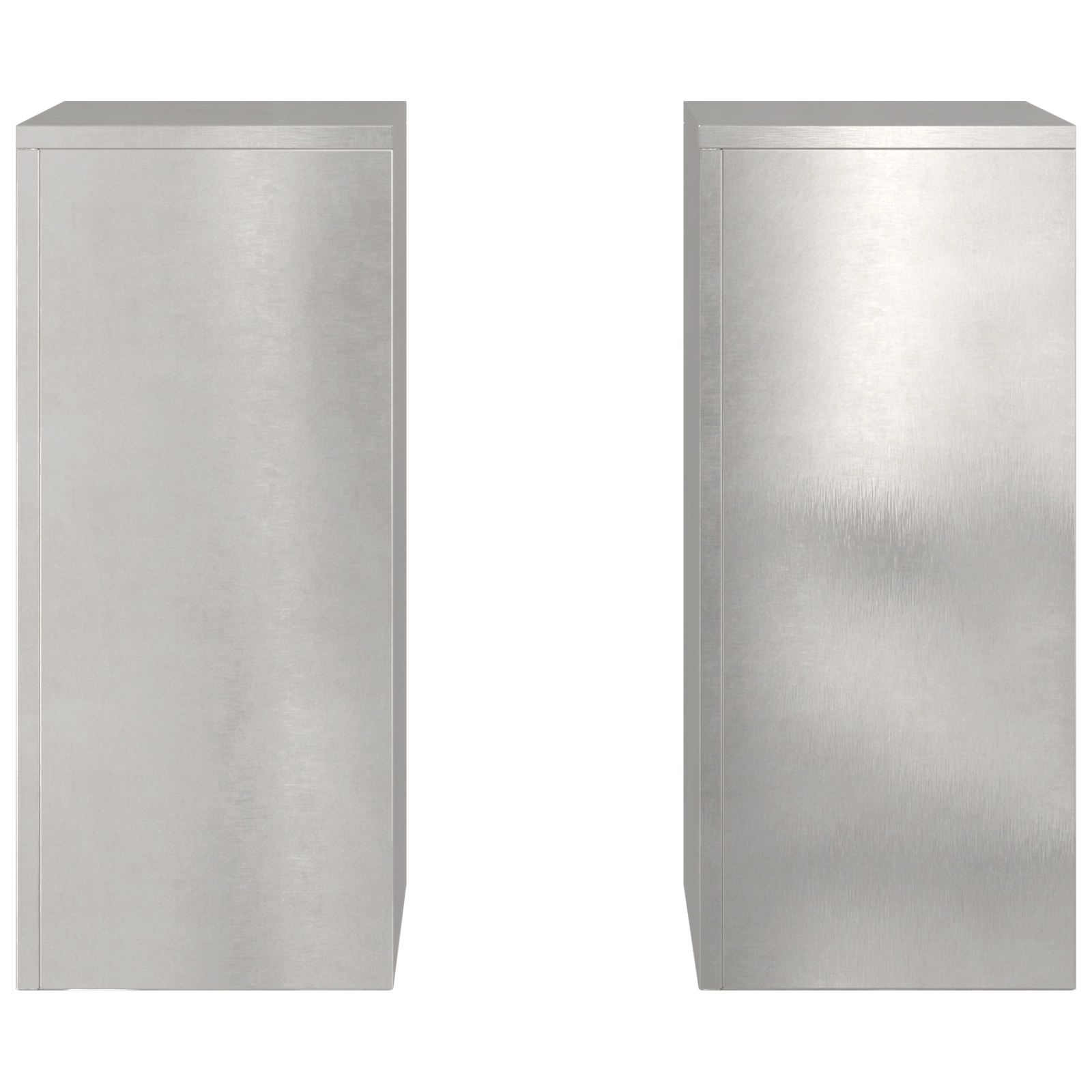 Suporturi plante pilon exterior 2 buc. 24x24x55 cm oțel inox. GartenMobel Dekor