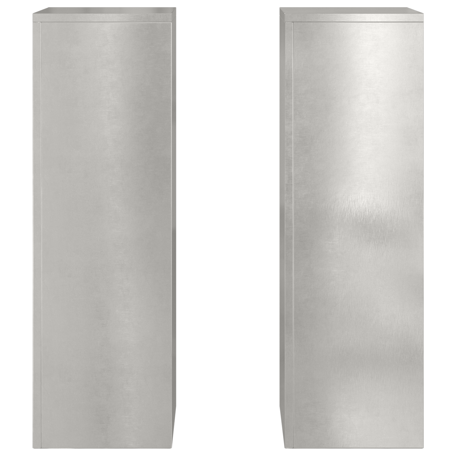 Suporturi plante pilon exterior 2 buc. 24x24x75 cm oțel inox. GartenMobel Dekor
